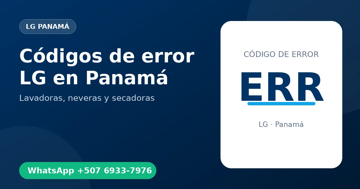 Códigos de error LG