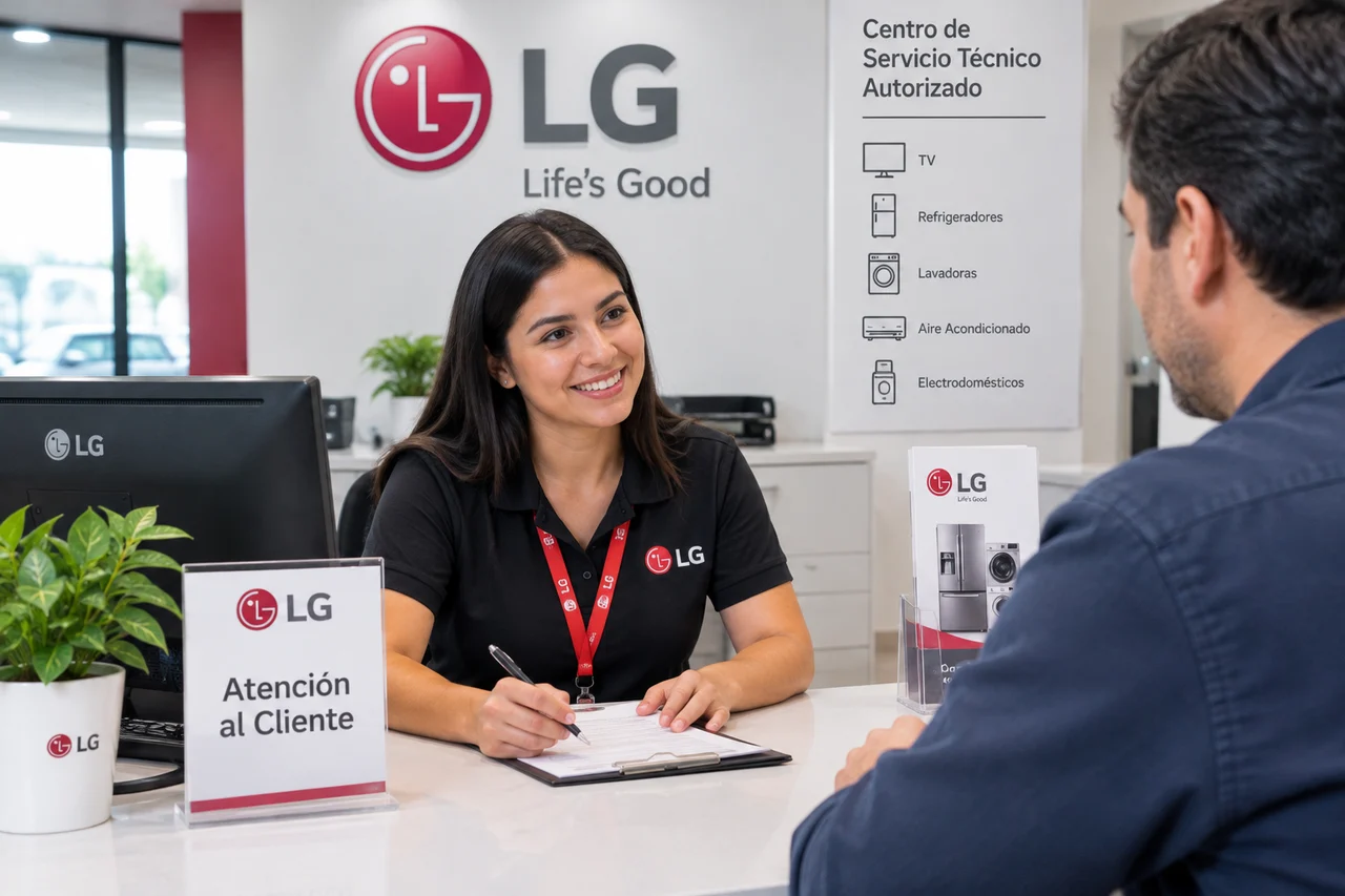Atención al cliente en el centro de servicio LG
