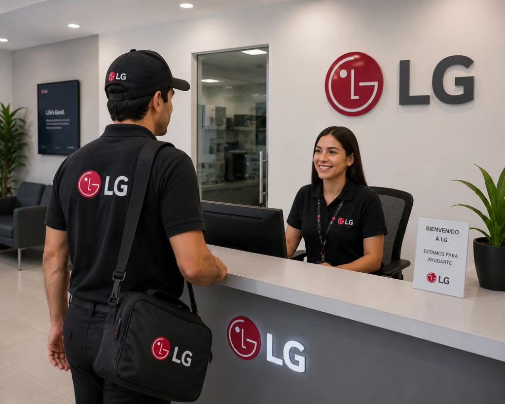 Técnico LG realizando mantenimiento preventivo en Panamá